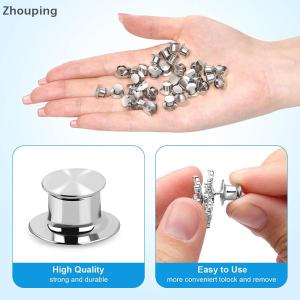 【ZP】 Flash Sale Cute 10pcs Locking Pin Back Locking Pin Keeper Clasp Metal Pin Backing for Brooch Lapel Pin Lock Accessories