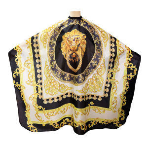 Barber Hair Cutting Cape Retro Pattern Grooming Clothes Uniform Waterproof Hairdresser Apron For Adult Hairdressing Supplies