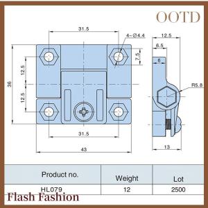 [Falsh F] PA Electric Cabinet Box Hinges Black Damping Hinges Industrial Equipment Metal Cabinet Door Hinges