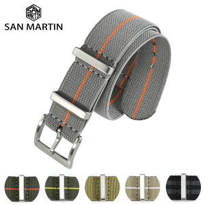 San Martin Watch Strap 20mm 22mm Pilot Military Watch Band Universal Type Sports Troops Parachute Bag Watchband Nylon Strap2026