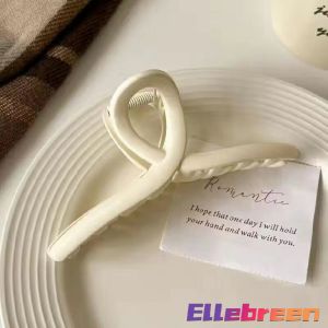 Hair Clip Gentle Gripper Clip Fashion Cross Hair Clips Elegant Hair Accessories Korean Frosted Style Black White