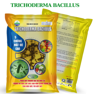 1Kg TRICHODERMA BACILLUS  Mật Độ Cao Trừ Nấm Bệnh ủ phân hữu cơ cải tạo đất