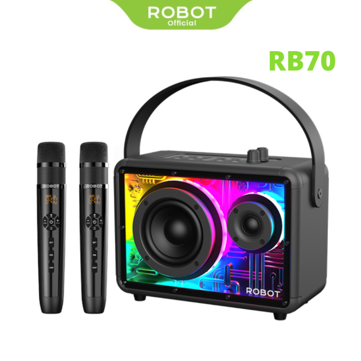 Robot Rb170 Speaker ROBOT RB70 Bluetooth Speaker Karaoke Dual Uhf Microphone 5.3 40 ...