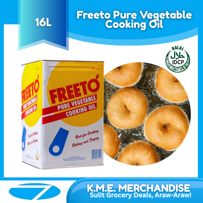 Freeto Pure Vegetable Cooking Oil Palm (16 Liters)