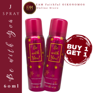 J Spray BE WITH YOU 60ml Long Lasting Sweet Floral Scent Deo Body Spray