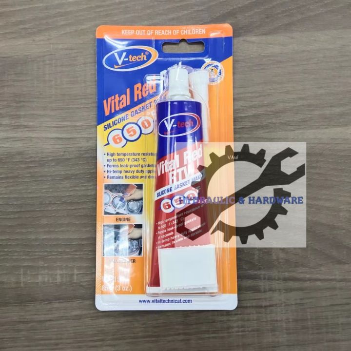 V-tech Vital Red RTV 650F Silicone Gasket Maker [85g] | Lazada