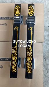 Handle Pintu Rumah 33cm 45cm 60cm Full Stainless Motif Kaligrafi