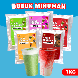 BUBUK MINUMAN RASA BEST SELLER 1KG / SERBUK MINUMAN RASA / BUBUK MINUMAN KEKINIAN / BUBUK MINUMAN