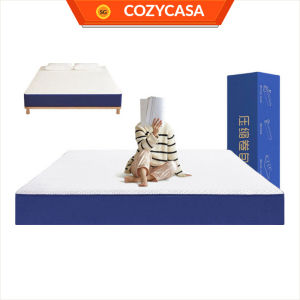 【COZYCASA】20cm Thick Roll-Up Blue Box Spring Mattress Springs/Premium Compressed Latex Mattress