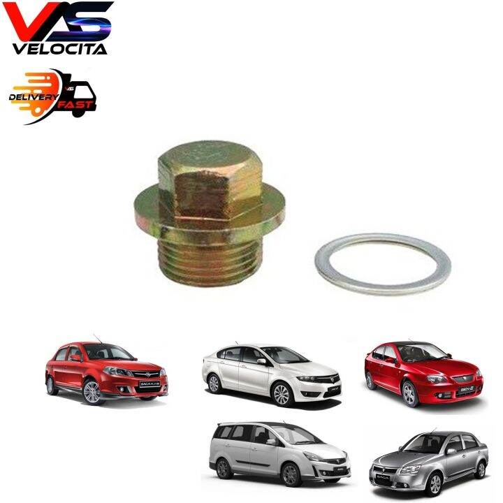 Drain Plug With Gasket Proton Gen Saga Blm Flx Exora Preve Neo Oil Sump Nut Washer Lazada