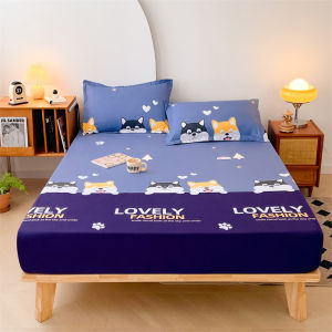 SUNLIGHT HOME Waterproof Bedsheet 9 ColorsSolid Color Bed SheetMulti-pattern Fitted Bed SheetBreathable Mattress Protector