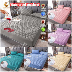 【Ready Stock 】Waterproof Bedsheet Waterproof Mattress Protector Fitted Bedsheet Single/Super single/Queen/King Size