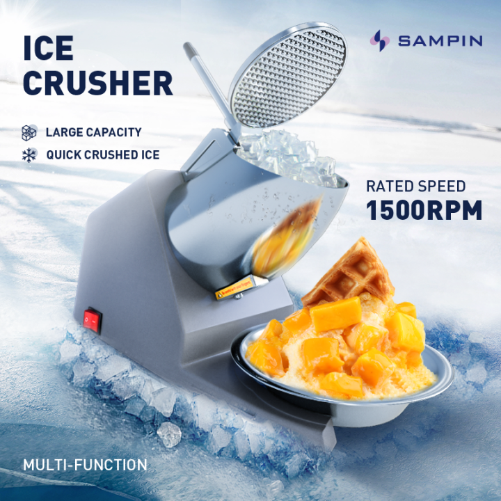 SAMPIN Ice Crusher Machine For Halo Halo Ice Maker Machine Portable Heavy Duty Ice Crasher For