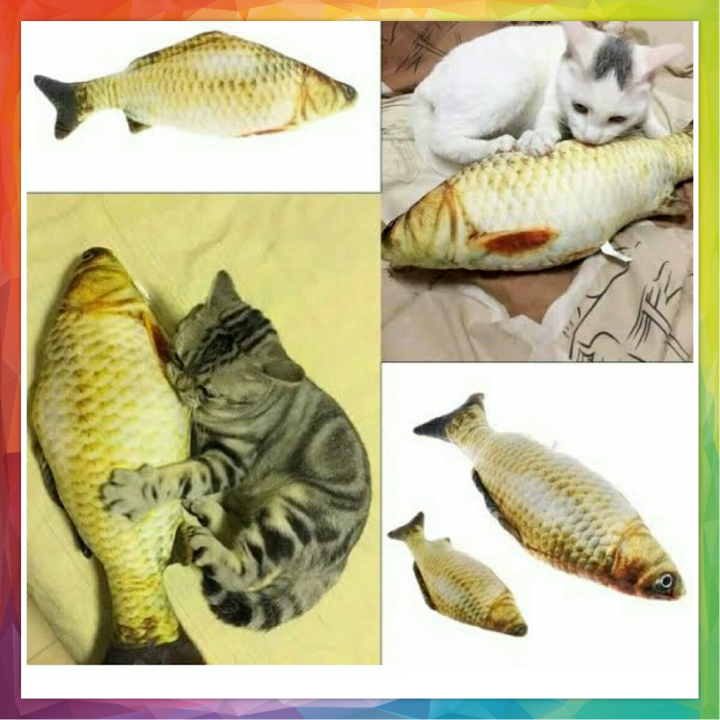 BONEKA IKAN CATNIP KUCING Catmint Fish Mainan Gigitan Kucing
