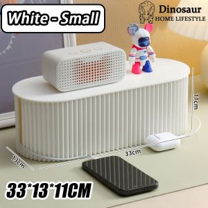 🇸🇬 ReadyStock - Desktop Cable Storage Organiser Management Box Organizer Extension Computer Wire Socket Plug Charger Management Box Case Safety 电线收纳盒