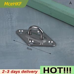 MceHKF 1pc M5 M6 M8 M10 304Stainless Steel Ceiling Wall Mount Hook Heavy Duty Anchor Eye Plate For Boat Yoga Swing Hammocks