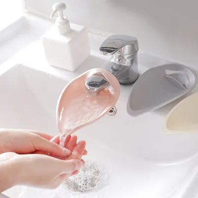 Convenient Eco Friendly Plastic Faucet Extenders Kitchen Bathroom Water Tap Extension Lovely Water Faucets for Children Kids Hand Washing