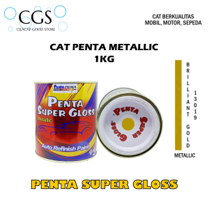 CAT PENTA BRILLIANT GOLD 13019 1Kg - cat mobil emas - cat motor emas - cat mobil gold - cat motor gold - cat velg emas - cat velg gold - cat pelek gold - cat pelek emas - cat gold penta super gloss gold