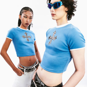 Vantigr : VT25-21 :Carson Tops เสื้อยืดตัวเล็กเข้ารูป baby tee แบบยูนิเซ็กส์ ใส่ได้ทั้งผู้ชายและผู้หญิง