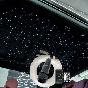fiber lamp DC12V 6W RGB Car Roof Star Lights LED Fiber Optic star ceiling Light kits Optical fiber with RF control Mobile app