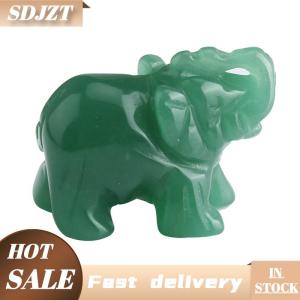 SDJZT Tượng Voi tượng động vật thạch anh thạch anh tím hoa hồng pha lê tự nhiên STO