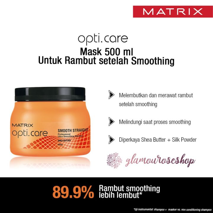 Matrix Opti Care Smooth Straight Shea Butter 500ml (Hair Mask - Main Image