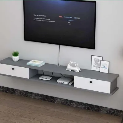 Console Wallmounted TV Background Wall Bedroom Modern Simple Settop Box Storage Tv Cabinet