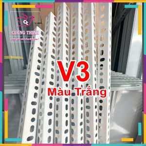 Sắt V lỗ V3 dài 08m dày 1.6 ly - Lắp ráp kệ v lỗ đa năng Sắt V lỗ  Làm kệ sắt