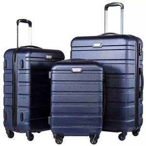 LZD ABS Suitcase Universal Wheel pc Luggage Three-Piece Suit Boarding Pas Trolley Luggage
