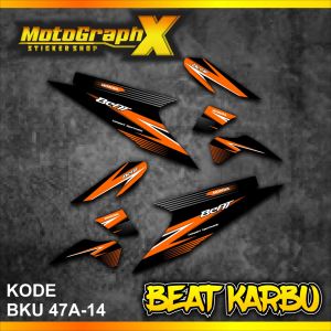 Sticker Beat Karbu/ Striping Honda Beat Karbu Simpel Keren BKU 47 A PREMIUM