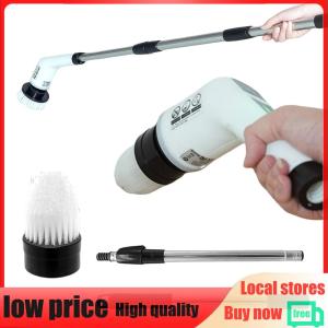【New Arrival】 Electric Spin Scrubber Handheld Wireless Scrubber with 7 Replaceable Brush Heads Detachable Handle for Kitchen Bathroom