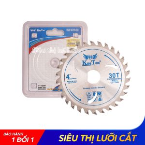 Lưỡi Cưa - Lưỡi Cắt Gỗ 110mm-30 Răng KingTom - Chuyên Gỗ Có Đinh