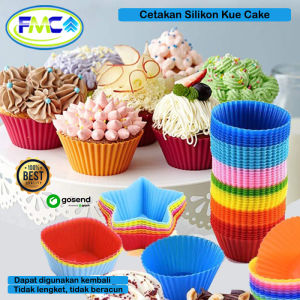 Cetakan Kue Silikon Pencetak Silicone Pukis Cup Cake Muffin Bentuk Lucu Food Grade Praktis