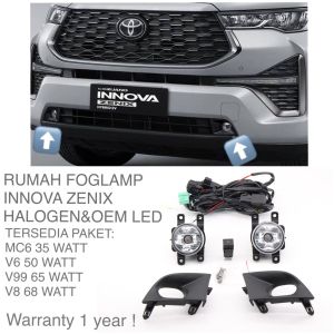 FOGLAMP TOYOTA INNOVA ZENIX FULL SET WITH OEM LED & HALOGEN - HALOGEN