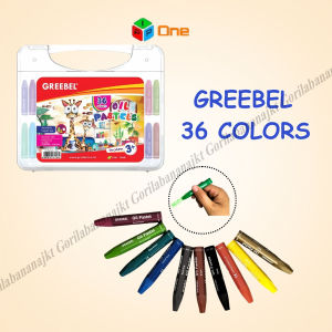 Crayon greebel krayon kids oil pastel 36 warna alat gambar sekolah 36w