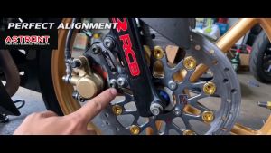 ASTMOTOR YAMAHA Y15ZR 267mm 268mm front brake caliper bracket disc brake modification accessoriesSilver
