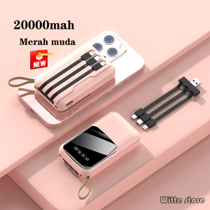 Witte Mini power bank 20000mah fast charging 3 dalam 1 USB Micro type-c