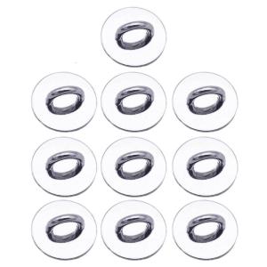 Gói của 10 Dây móc điện thoại chủ điện thoại di động khóa Vỏ điện thoại nhẫn đeo tay đứng vật liệu hợp kim cho Diy Ốp di động