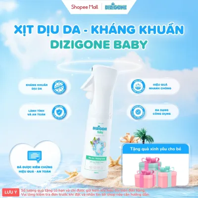 Dung dịch DIZIGONE Baby - Chai xịt 300ml: Giúp làm sạch da kháng khuẩn và làm dịu da cho bé