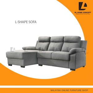 DL Home Concept L Shape Sofa Soft Velvet (Pet Friendly)(Anti Scartch Fabric)