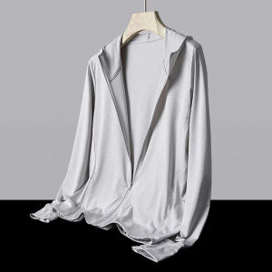 Sunscreen Jacket Women Men UPF50+ Ice Silk Ultrathin Cycling Hoodie Jacket Outdoor Sport Sun Protection Shirts Clothing