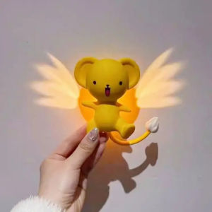 Clear Card Cerberus Magnetic Night Light Anime Figure Refrigerator Sticker Kawaii Cartoon Card Captor Atmosphere Lights Gifts