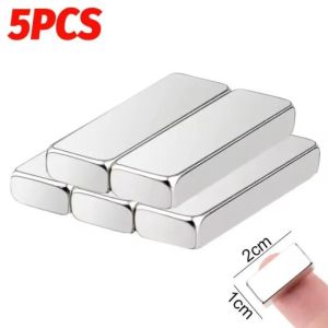 10pcs Self-Adhesive Rectangular Magnetic Strip / Powerful Neodymium Block Magnets / DIY Mounting Magnet Tools / Suitable for Whiteboard Refrigerator Tool Storage
