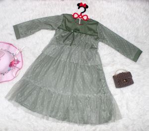 GSD - Gamis Anak Perempuan Free Krudung Usia 3-5 Tahun Realpict / Baju Muslim Anak Terbaru 2022 Dress Anak - Set Gamis dan Hijab Veni Kids