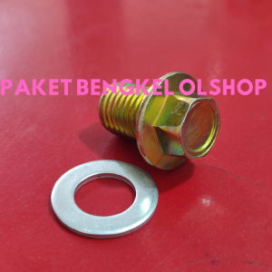 10 SET Ring dan Baut Tap Oli 12 motor Mio Jupiter Vega beat vario fi