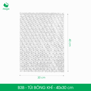 B3B - 40x30 cm - 100 Túi bóng khí chống sốc đóng hàng - Túi gói hàng bọc chống sốc xốp chống sốc