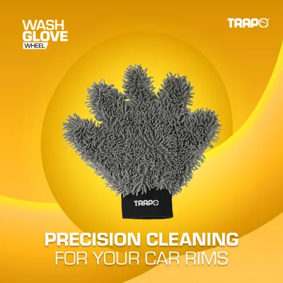 Trapo Microfiber Car Wash Mitt Glove | Paint & Glass | Wheel Rim Detailing