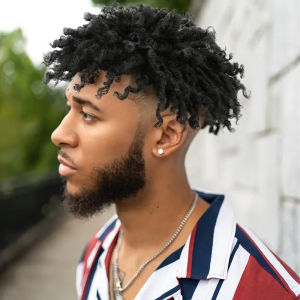 Cross-border new wigs black 3-inch dreadlocks African tube curls Dreadlock Hair Wigs