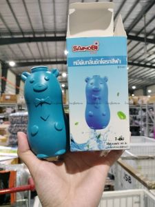 หมีกีวี่  หมีดับกลิ่น น้ำยาดับกลิ่นชักโครกแบบกระปุกรูปหมี หมีฟ้าดับกลิ่นชักโครก ก้อนสีฟ้า ก้อนกีวี่ (1ชิ้น)