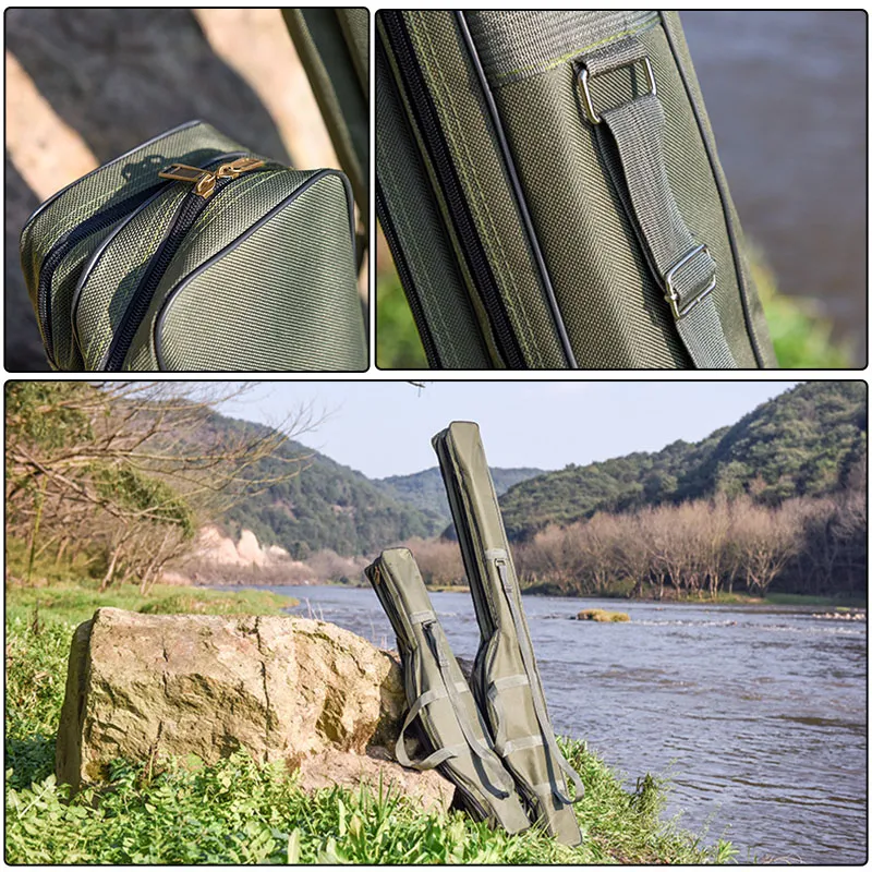 1M/1.5M Fishing Rod Bag 2 Colors Fishing Pole Storage Bag Portable